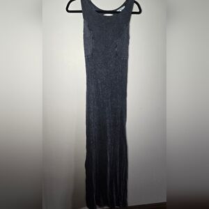 Distressed Black/Grey Maxi Dress